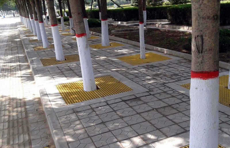 河北玻璃钢格栅4s店排水沟篦子，可定制玻璃钢格栅