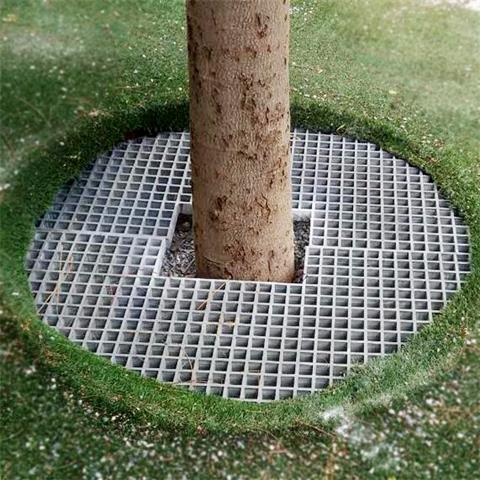 玻璃钢格栅树篦子@玻璃钢树池格栅